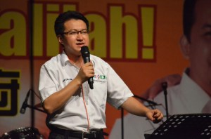 Liew Chin Tong at final rally